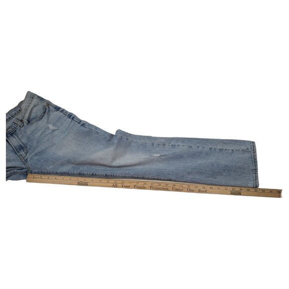 Levis Denizen Mens Size 30x31 Stone Wash‎ Distressed 283 Slim Fit Denim Jeans - Picture 14 of 15